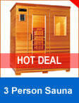 3 Person Far infrared sauna WD series