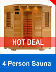 4 Person Far infrared sauna Corner WD series